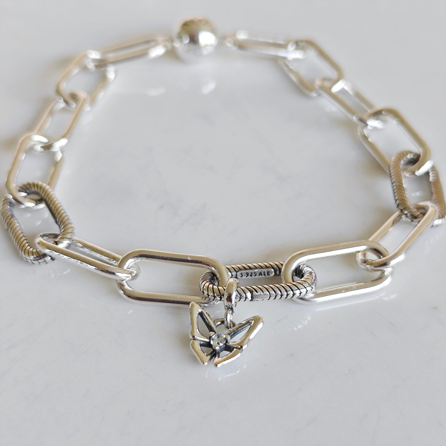 Charm Mini Mariposa Plata