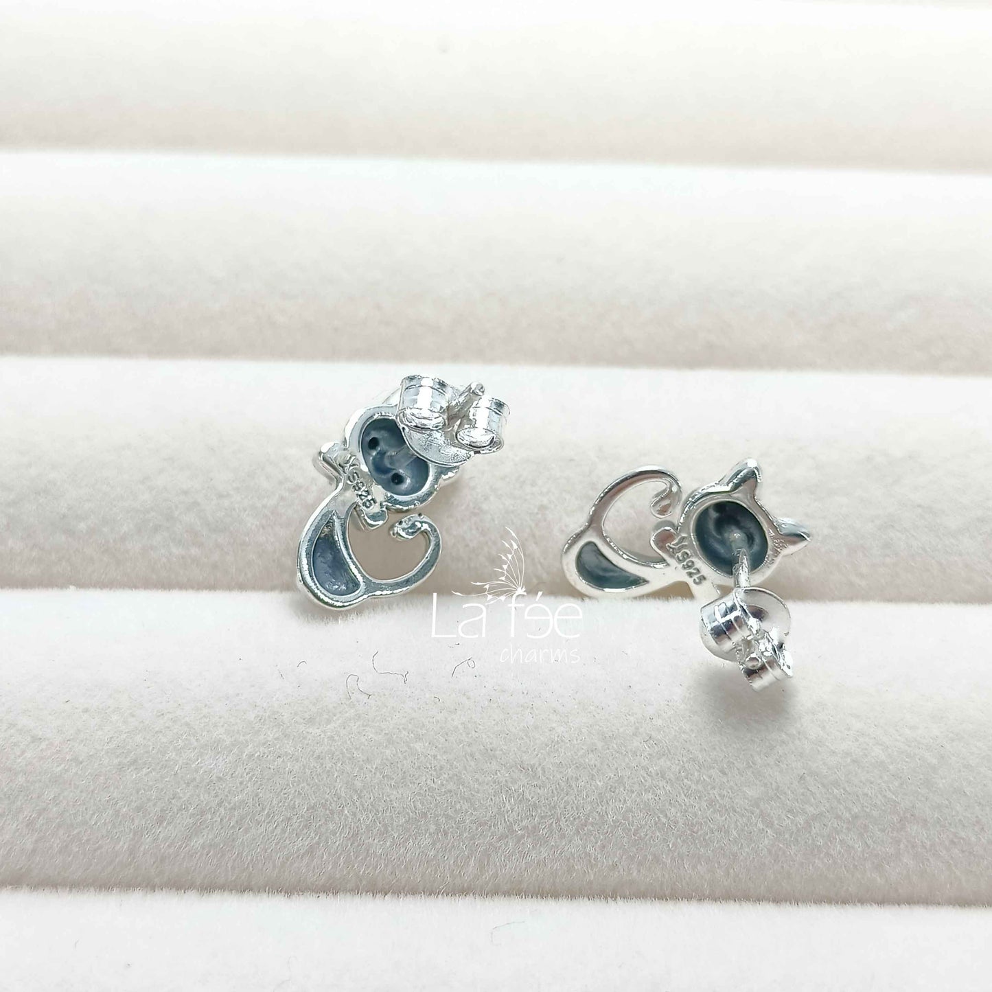 Aros Gatitos de Plata