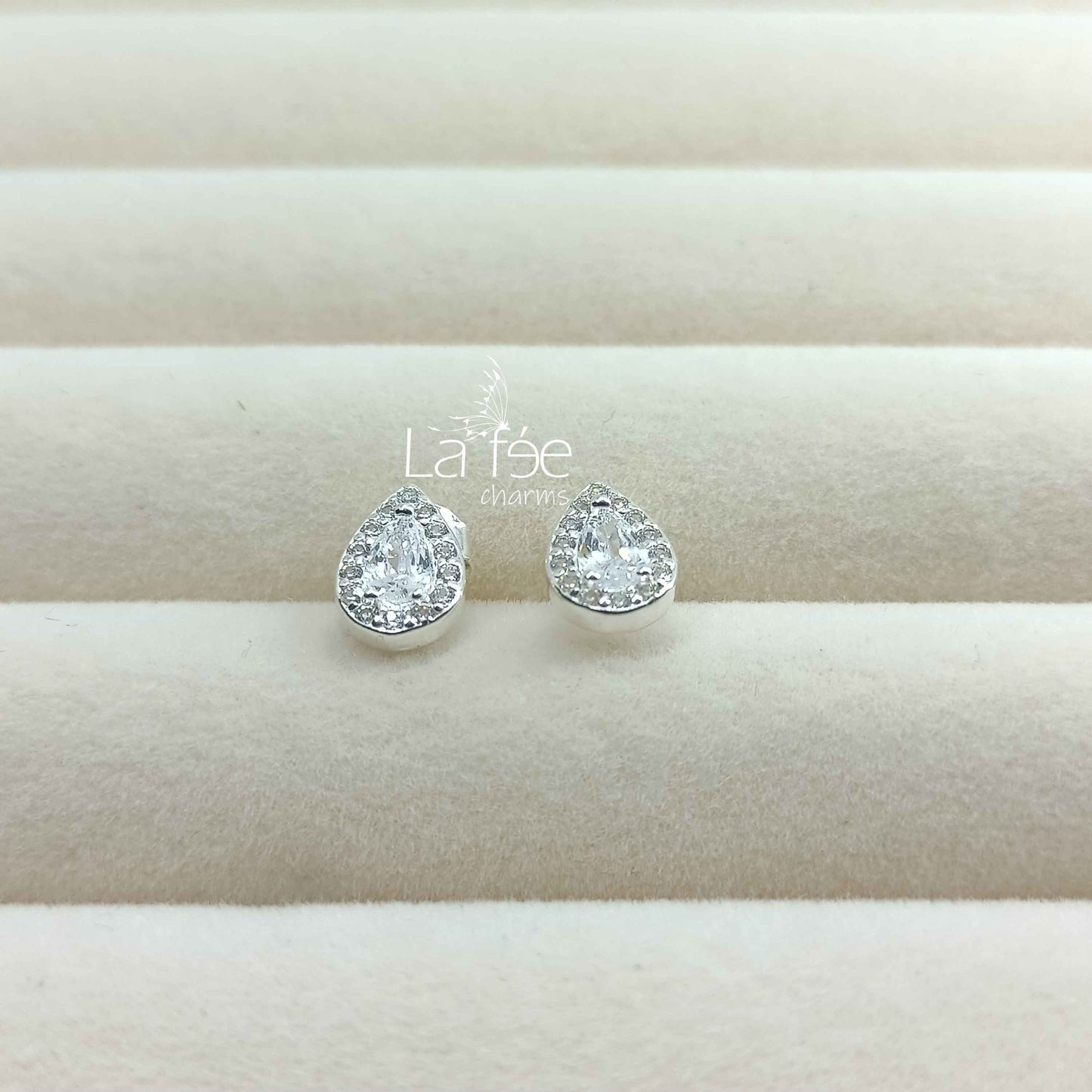 Aros Gota Zircones