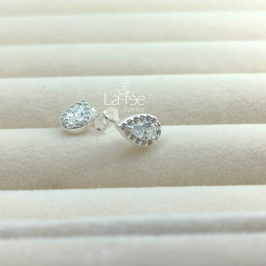Aros Gota Zircones