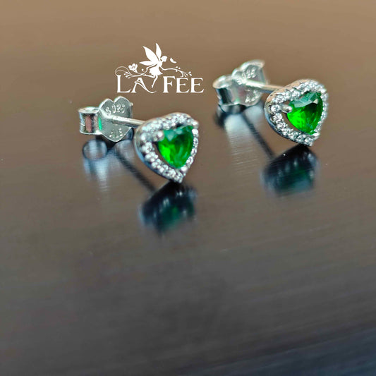 Aros Corazón Verde
