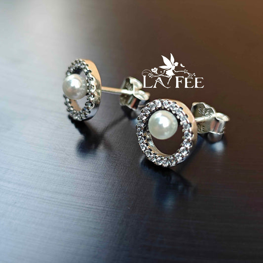 Aros Perla en Pavé