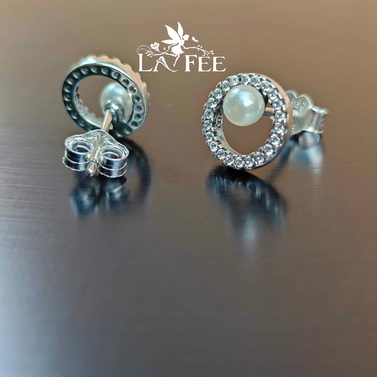 Aros Perla en Pavé