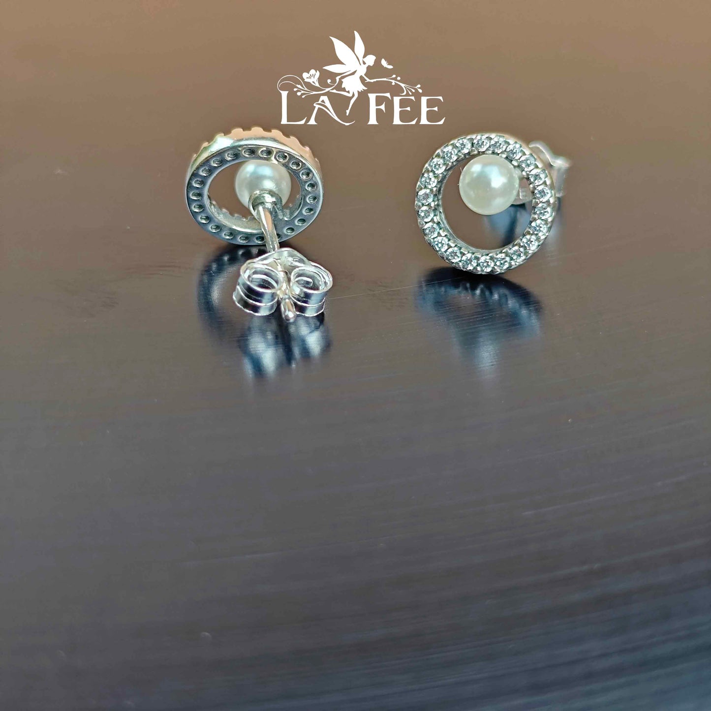 Aros Perla en Pavé
