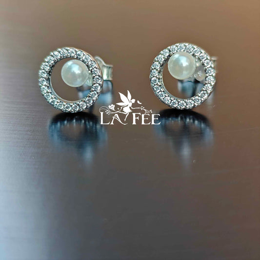 Aros Perla en Pavé