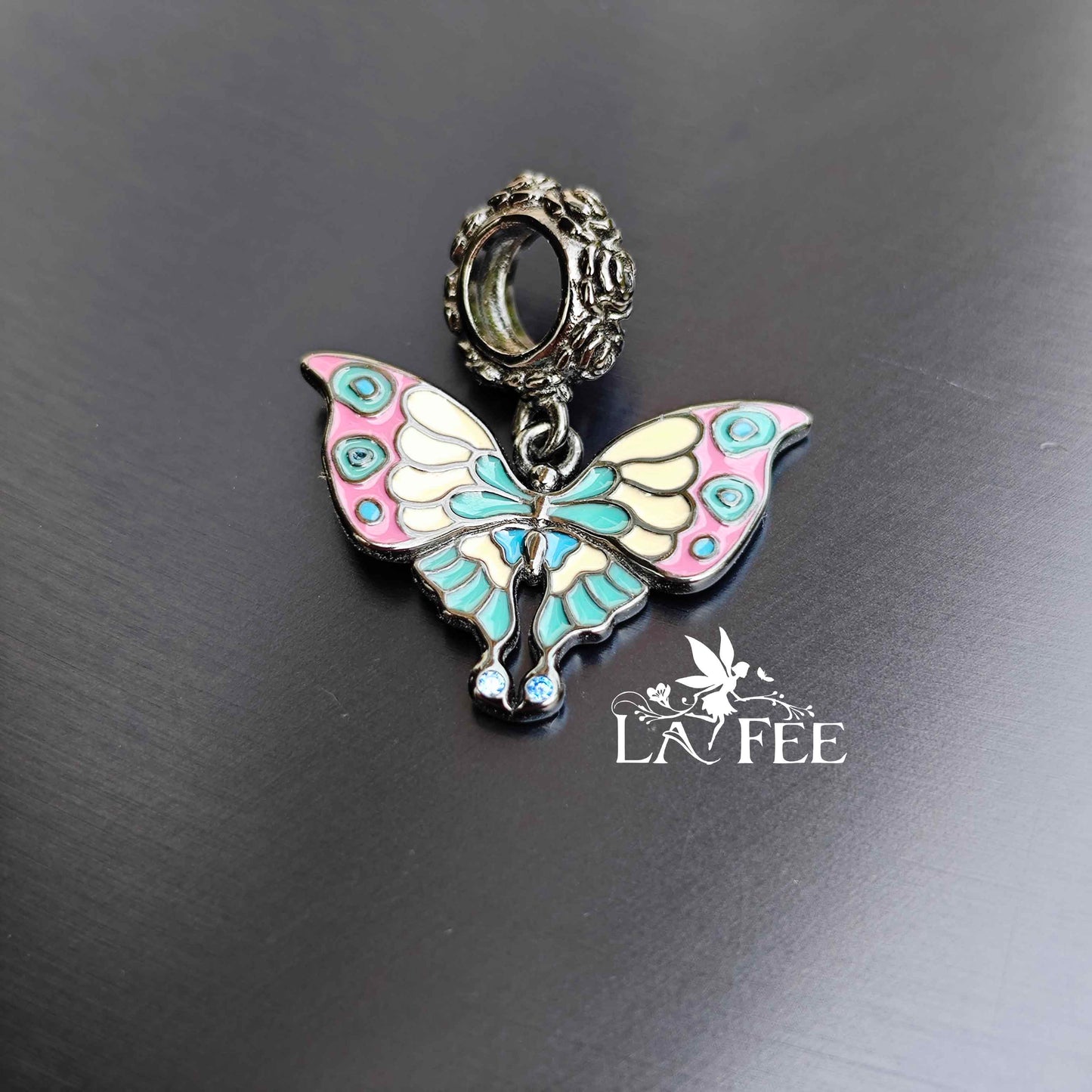 Charm Colgante Mariposa Negra
