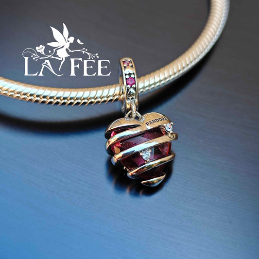 Charm Colgante Corazón Atrapado