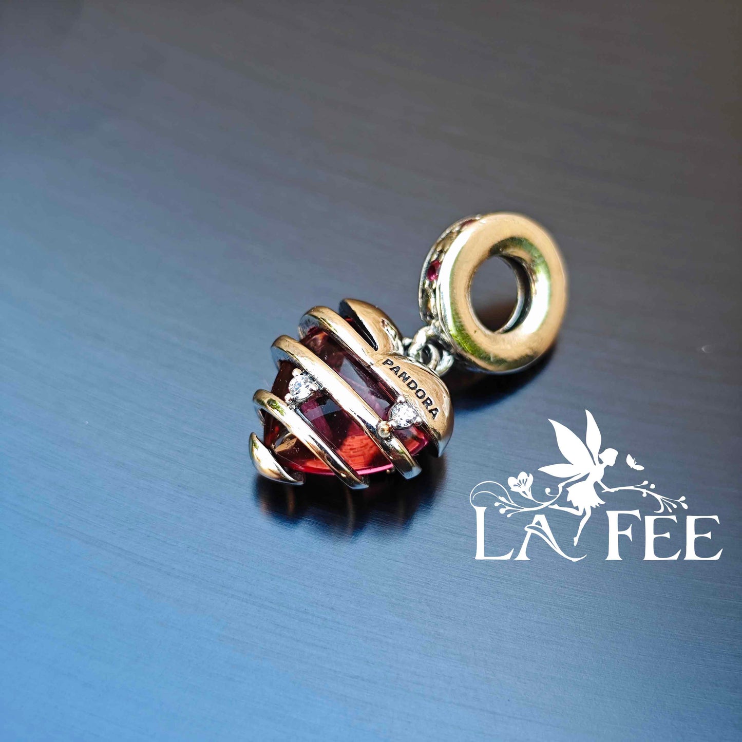 Charm Colgante Corazón Atrapado