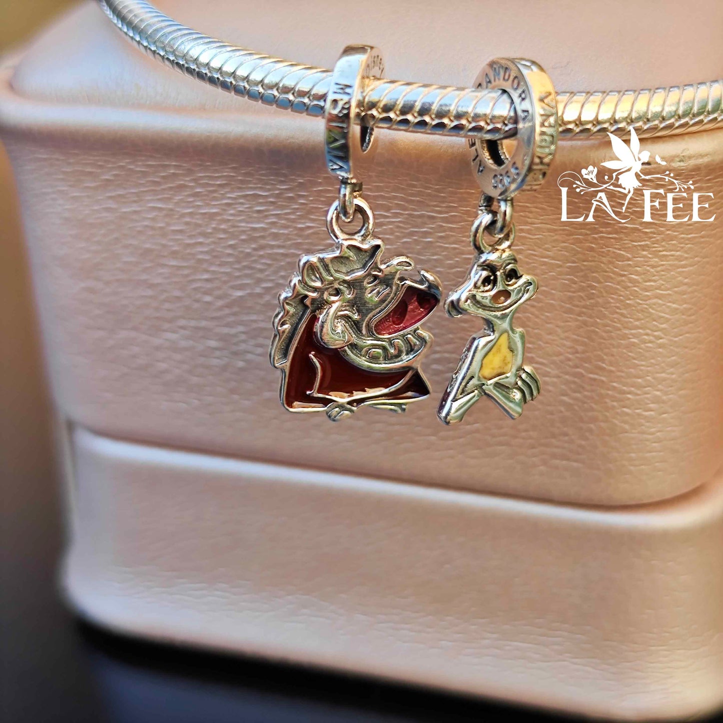 Charm Colgante Timón y Pumba