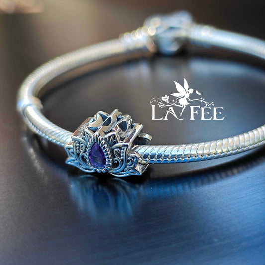 Charm Flor de Loto Zircón Lila