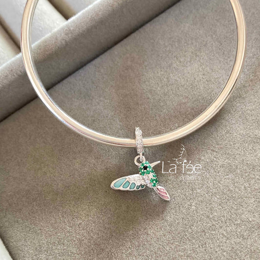 Charm Colibrí Zircones