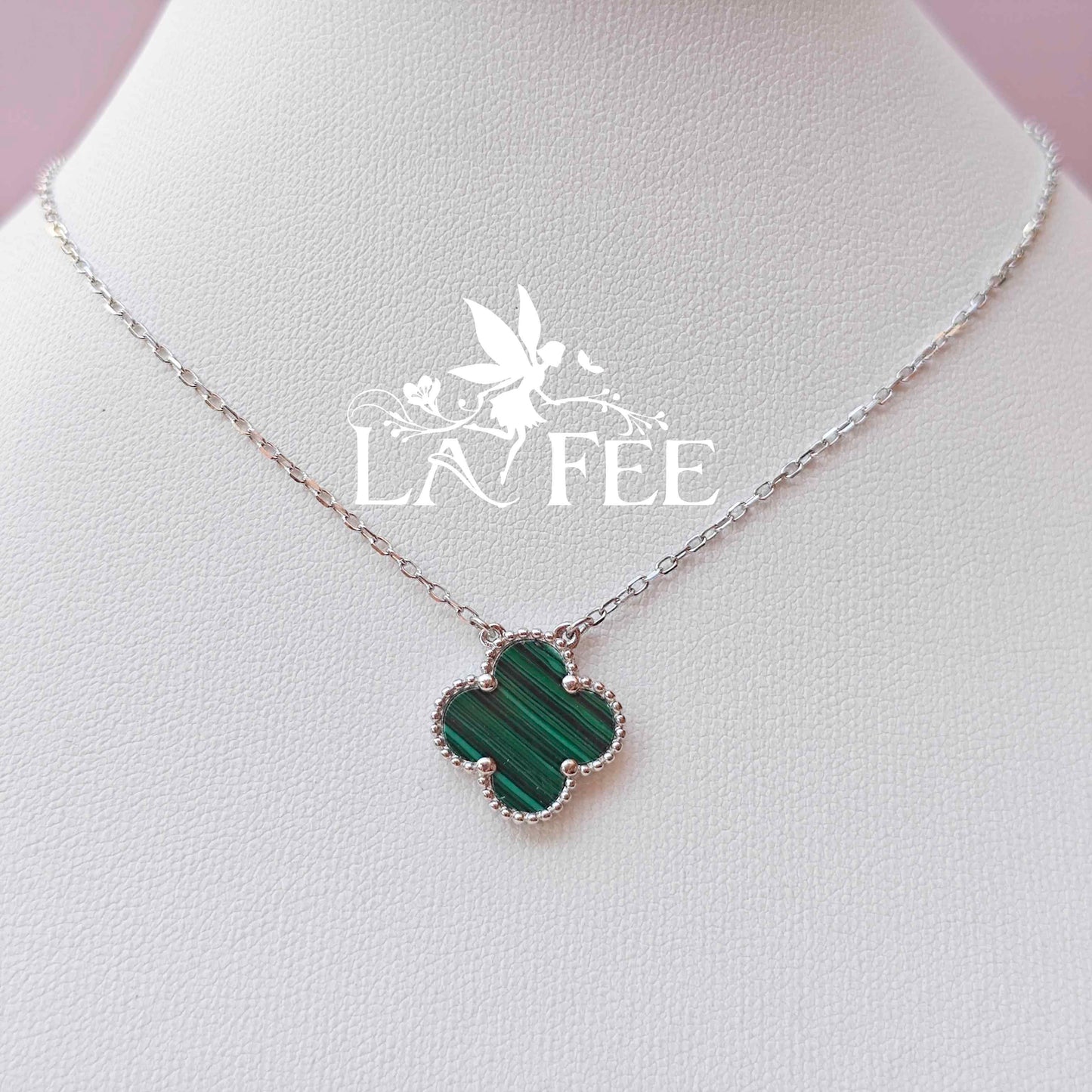 Colgante Trébol Verde - 15mm