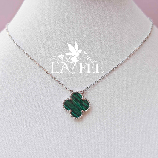Colgante Trébol Verde - 15mm