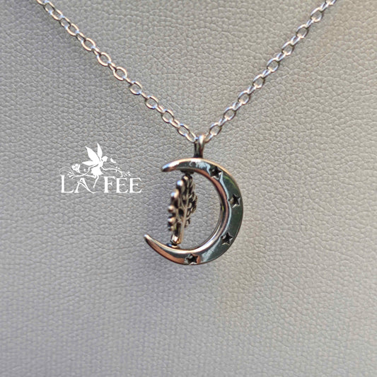 Colgante Luna y Árbol de la Vida
