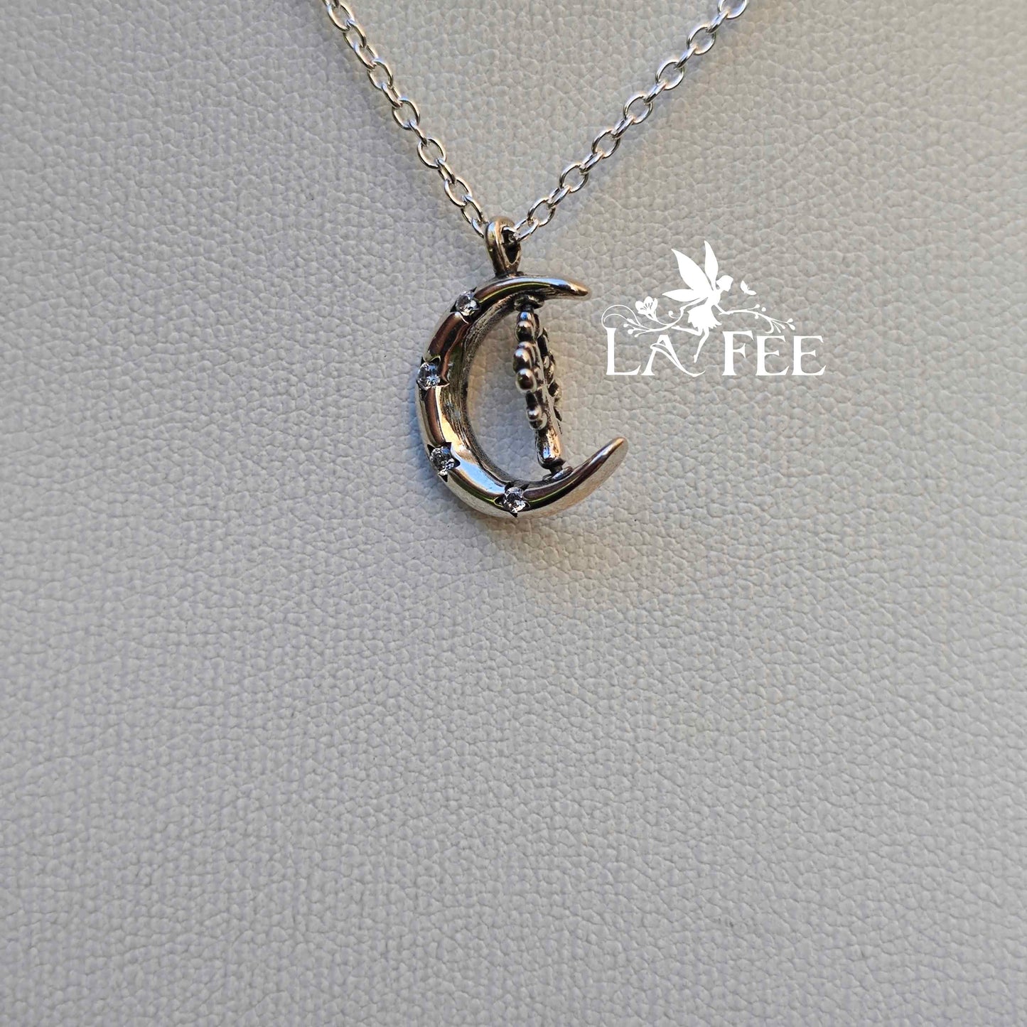 Colgante Luna y Árbol de la Vida