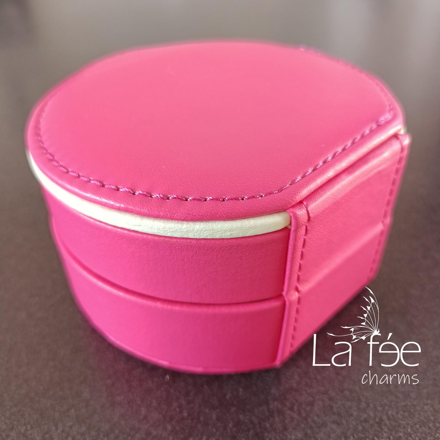 Joyero Doble de Viaje Fucsia - O
