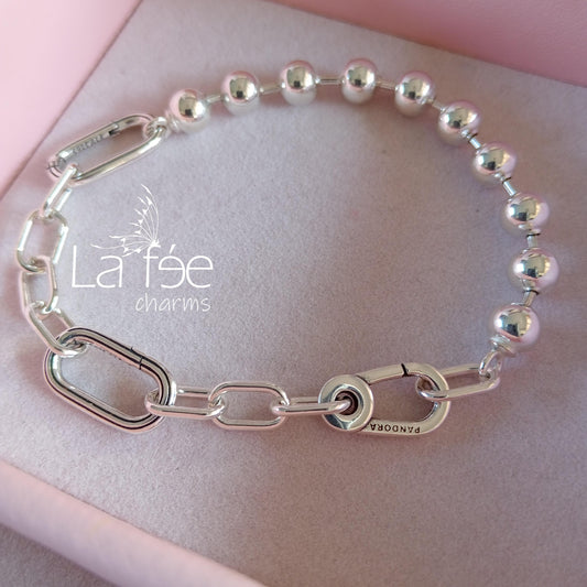 Pulsera Esferas y Eslabones