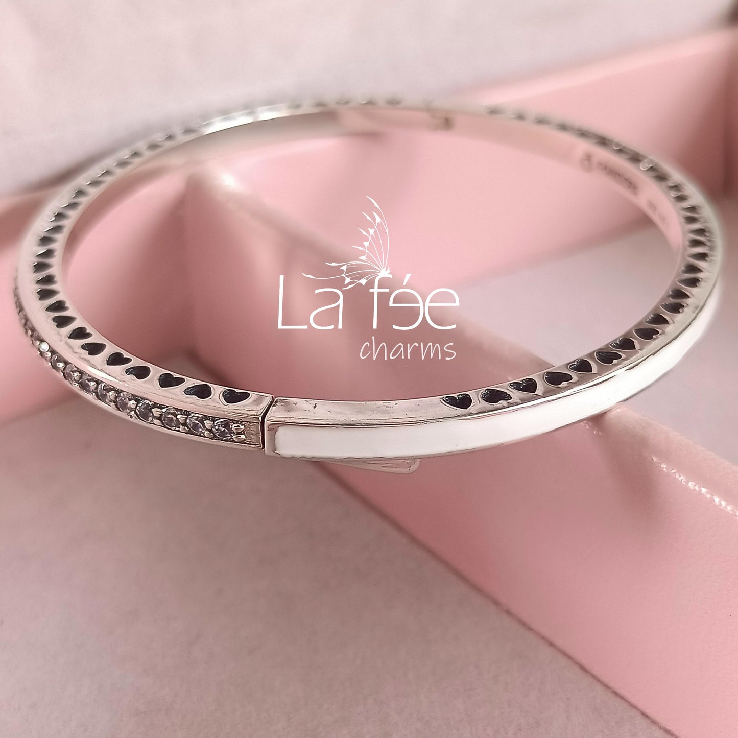 Pulsera Brazalete Ovalado Blanco