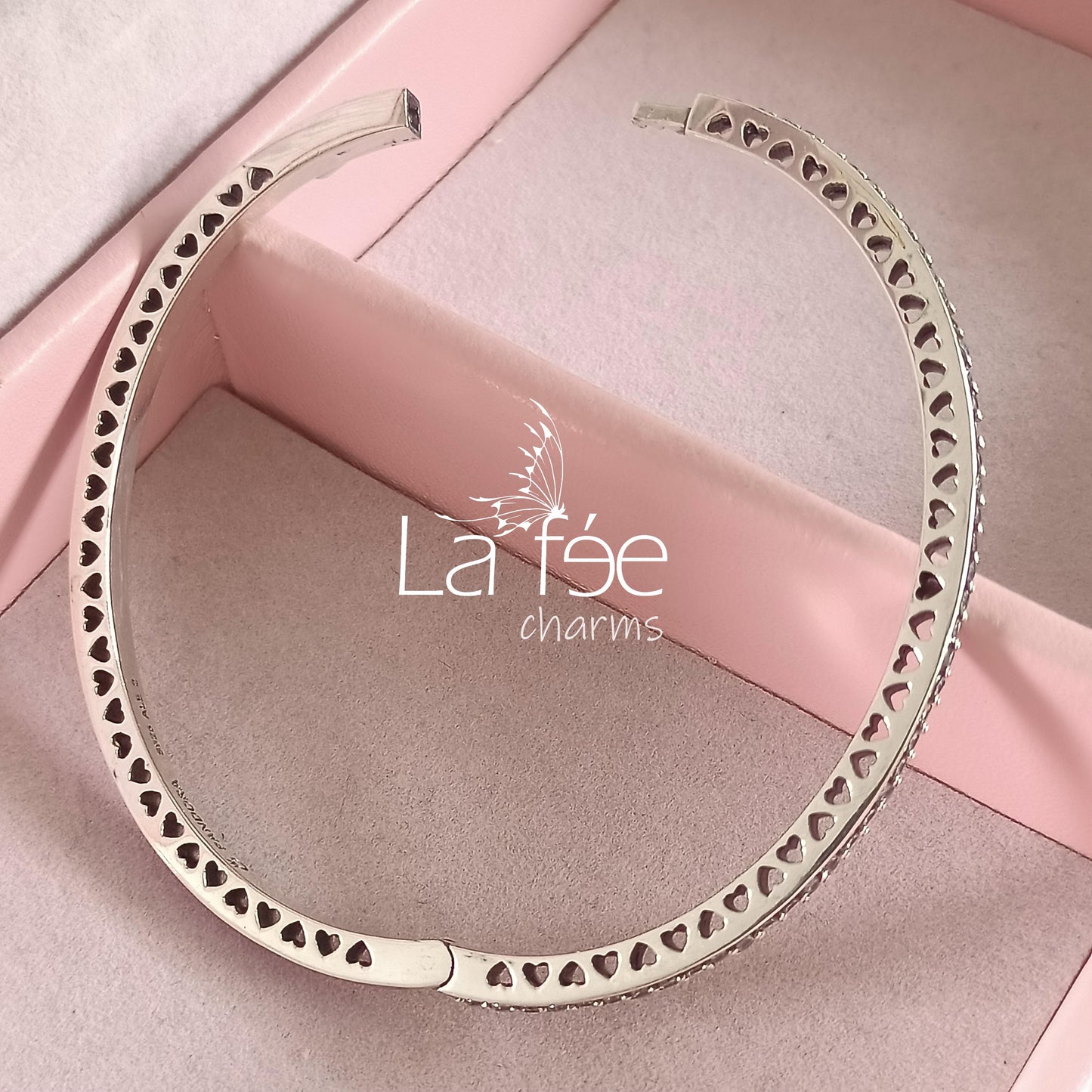 Pulsera Brazalete Ovalado Lila
