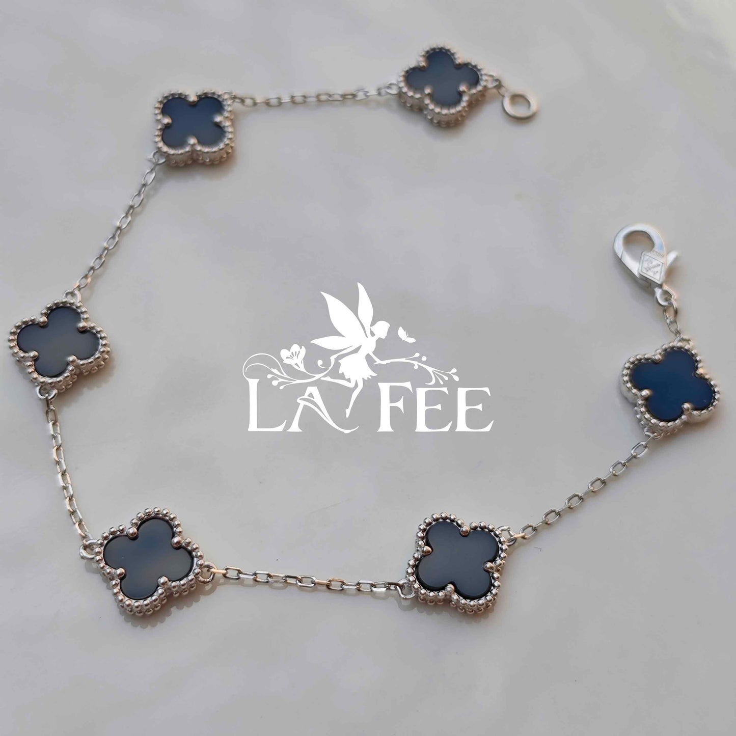 Pulsera Tréboles Negros