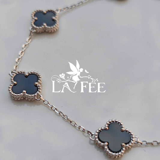Pulsera Tréboles Negros