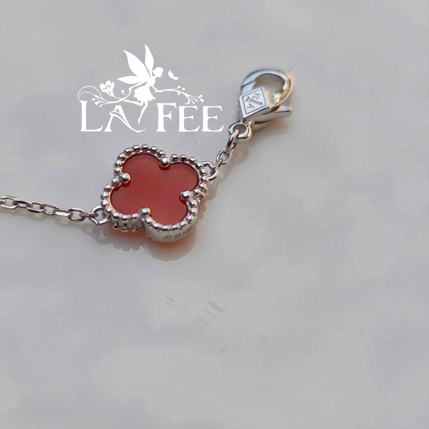 Pulsera Tréboles Rojos