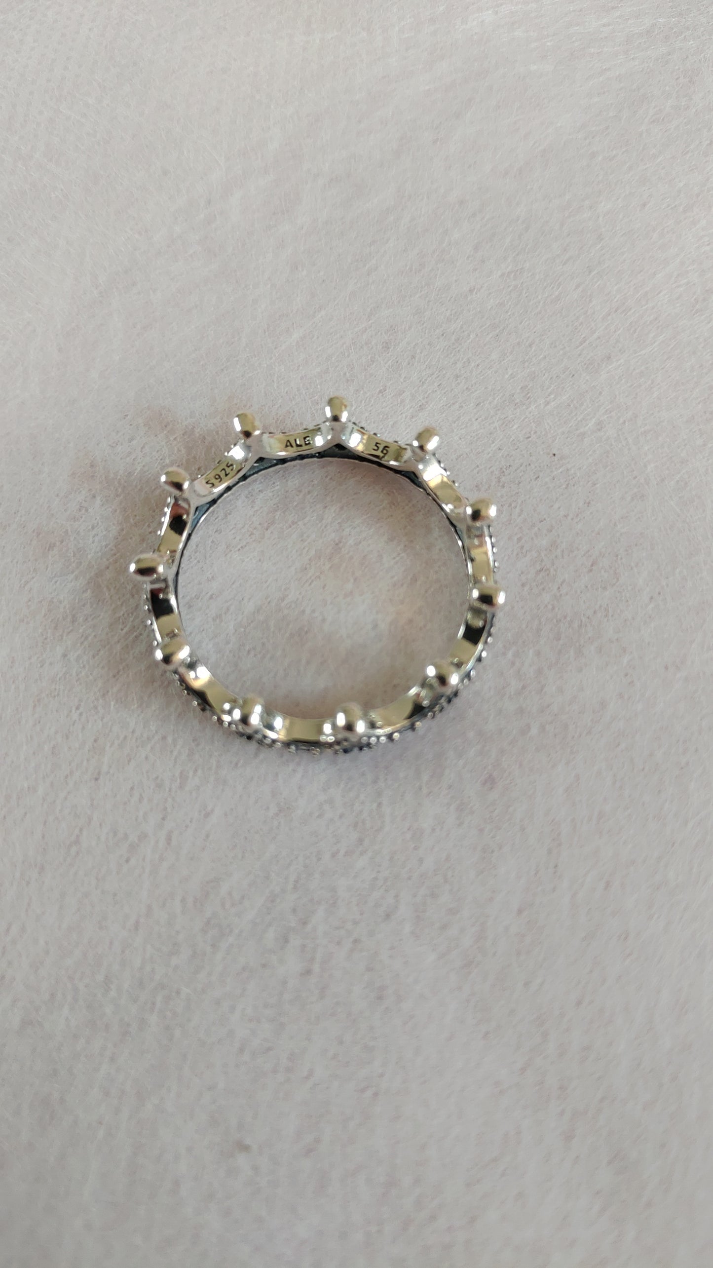 Anillo Corona con Zircones
