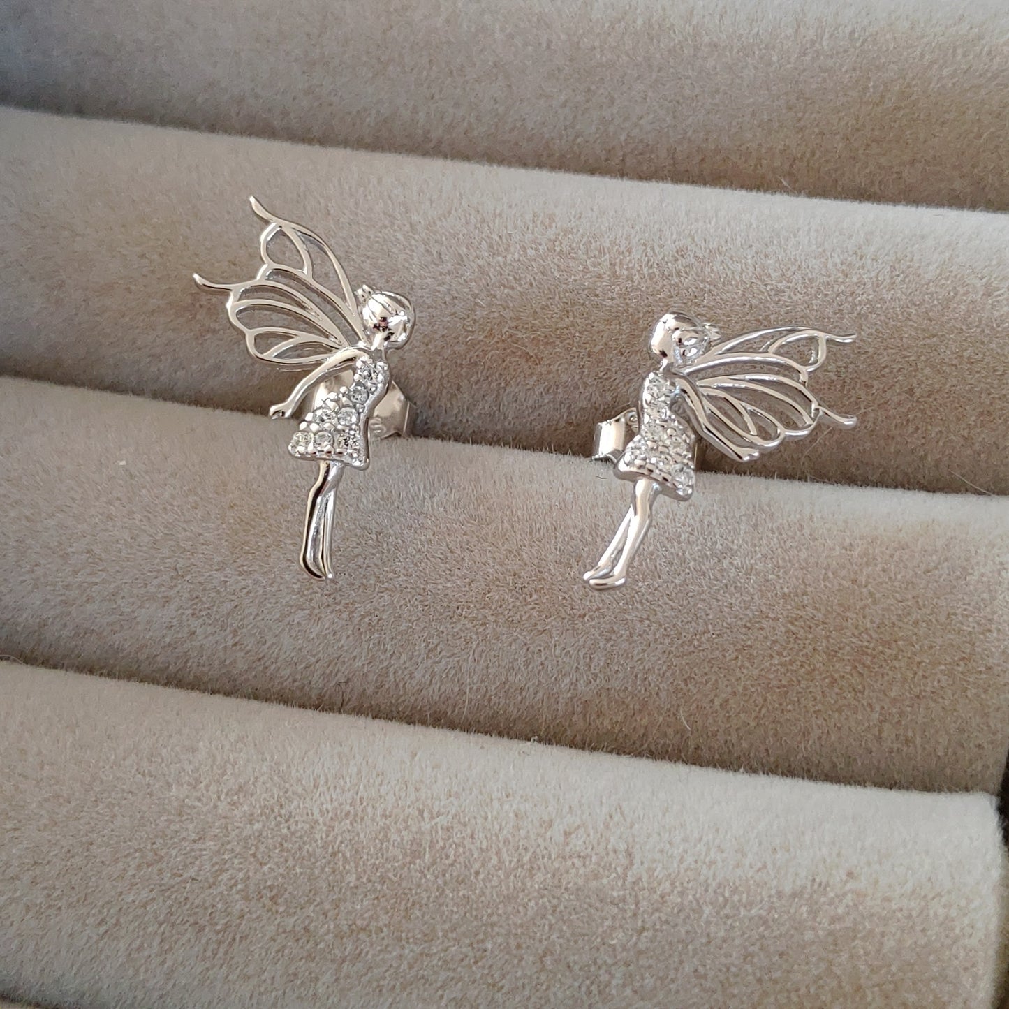Aros Hada Vestido con Zircón