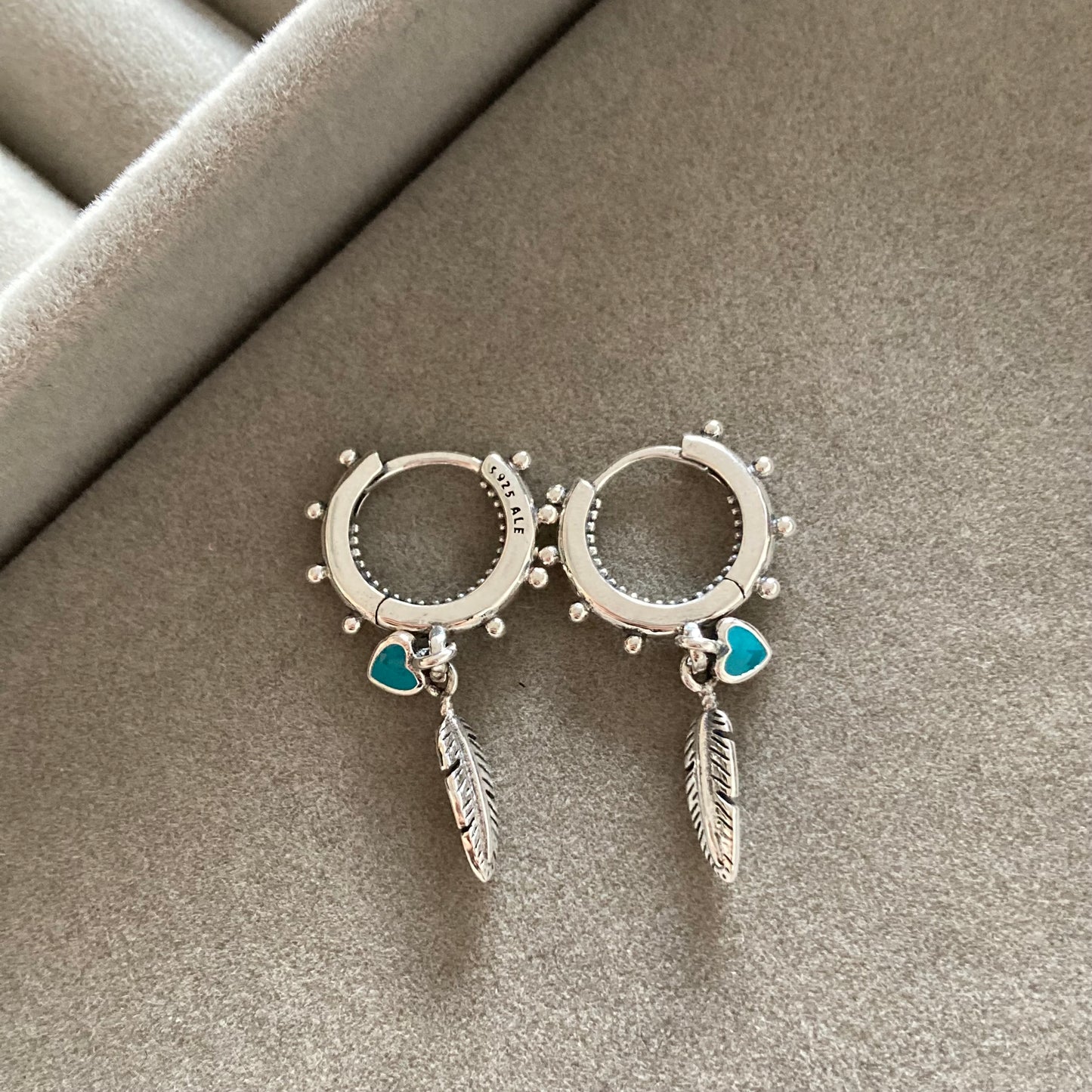 Aros Pluma Corazón