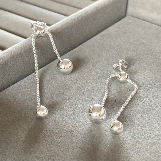 Aros Cadenas de Esferas Colgantes