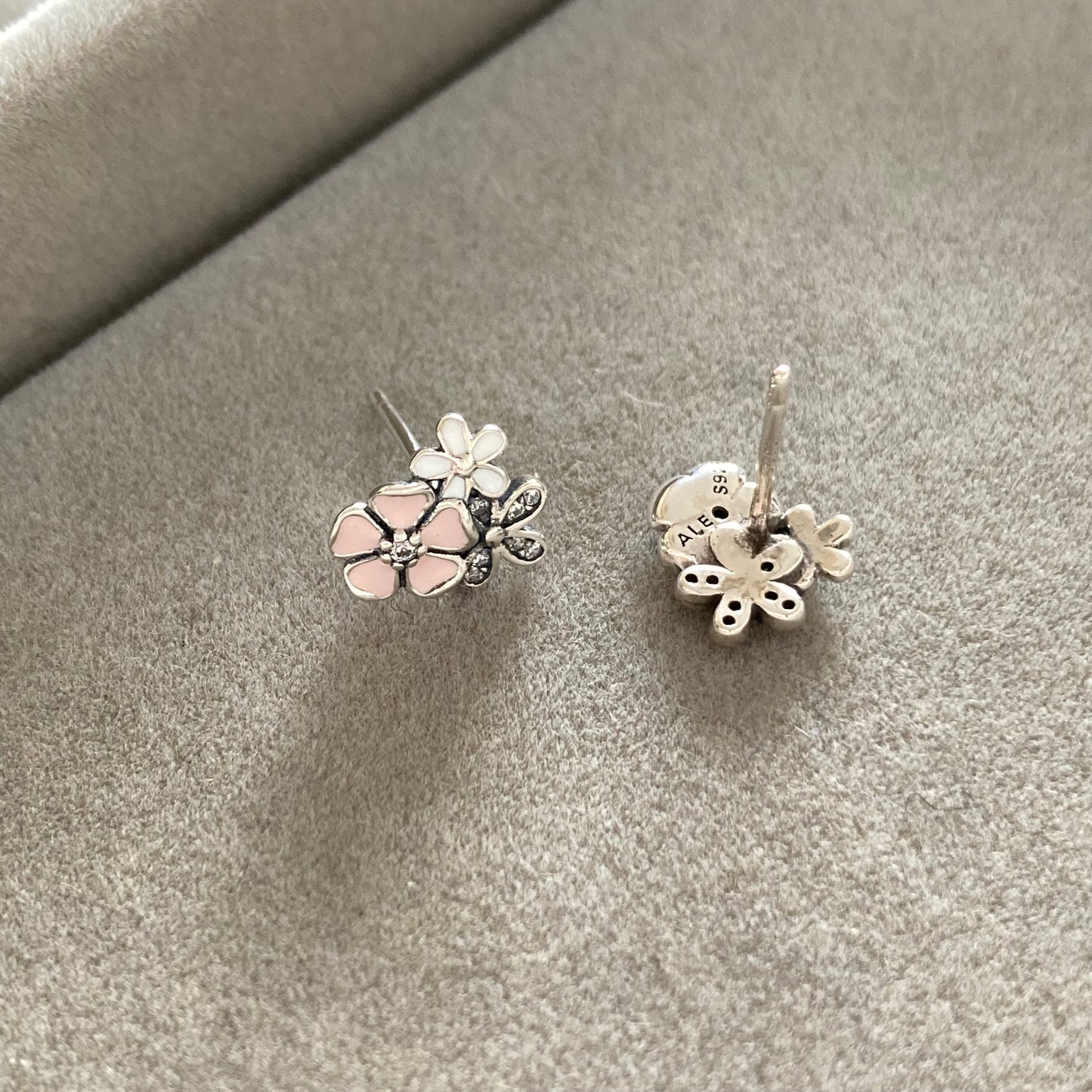 Aros Poemas de Flores con Zirconitas