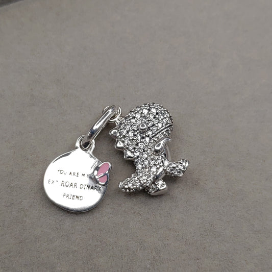 Charm Colgante Dinosaurio En Pavé