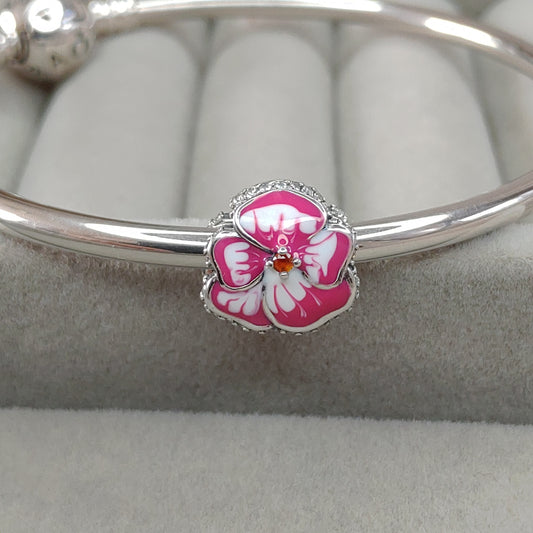 Charm Pensamiento Rosa