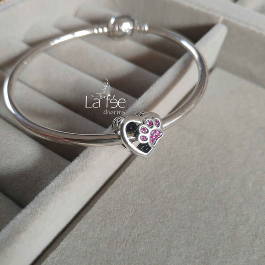 Charm Corazón con Huella