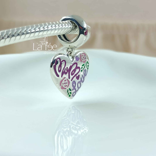 Charm Colgante Te Amo Mamá