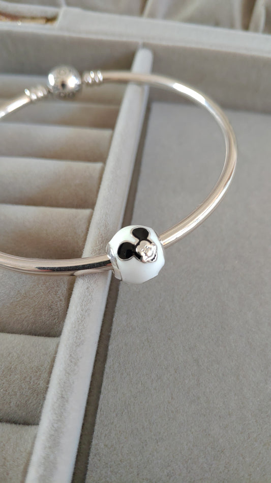 Charm Mickey Esfera Blanca