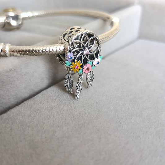 Charm Atrapasueños con Flores