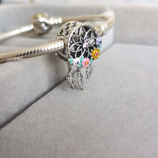 Charm Atrapasueños con Flores