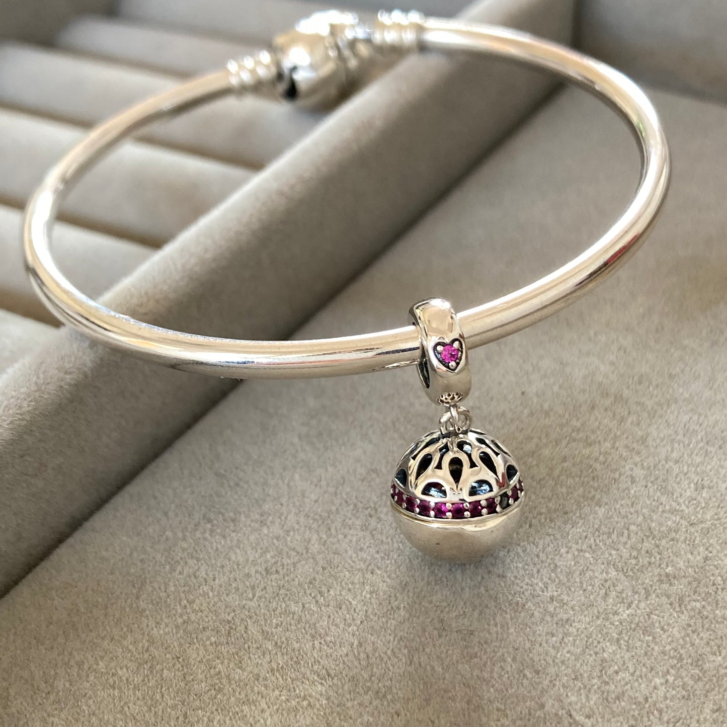 Charm Esfera Bola Mística Corazón