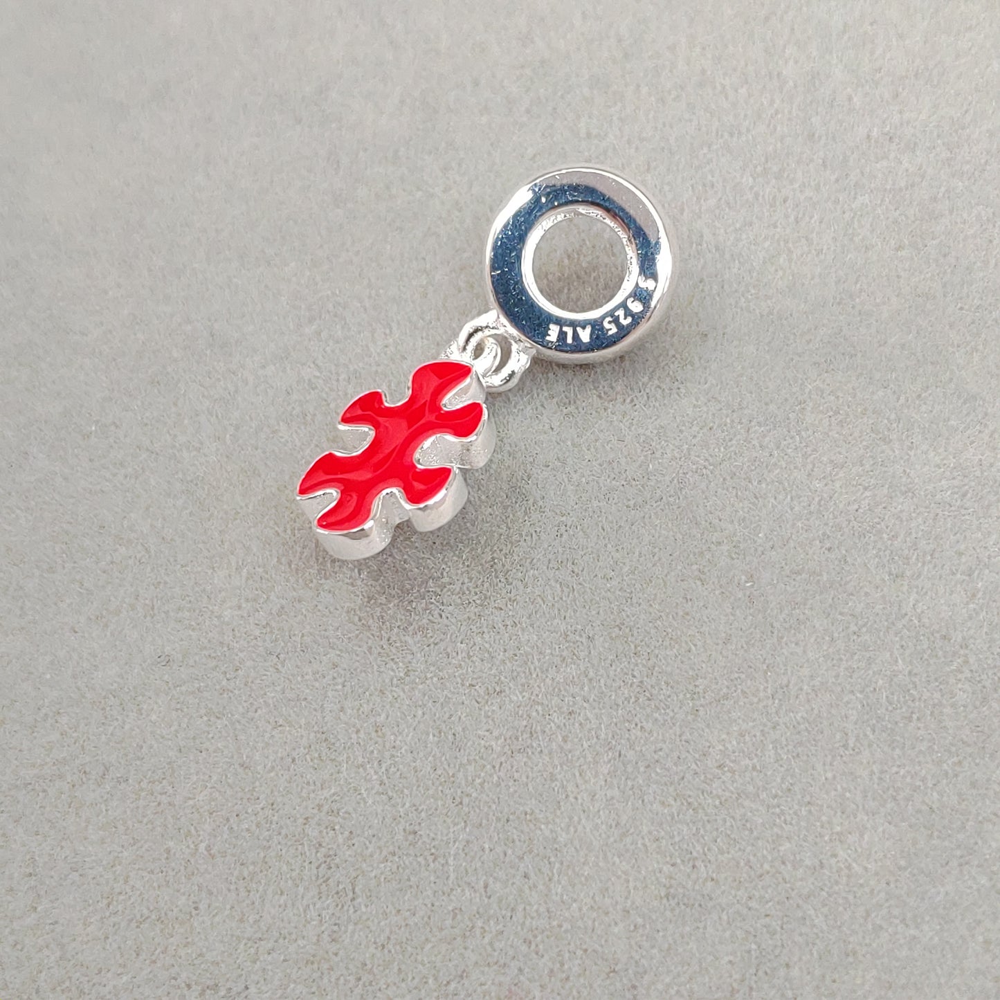 Charm Pieza de Puzzle Rojo (TEA)