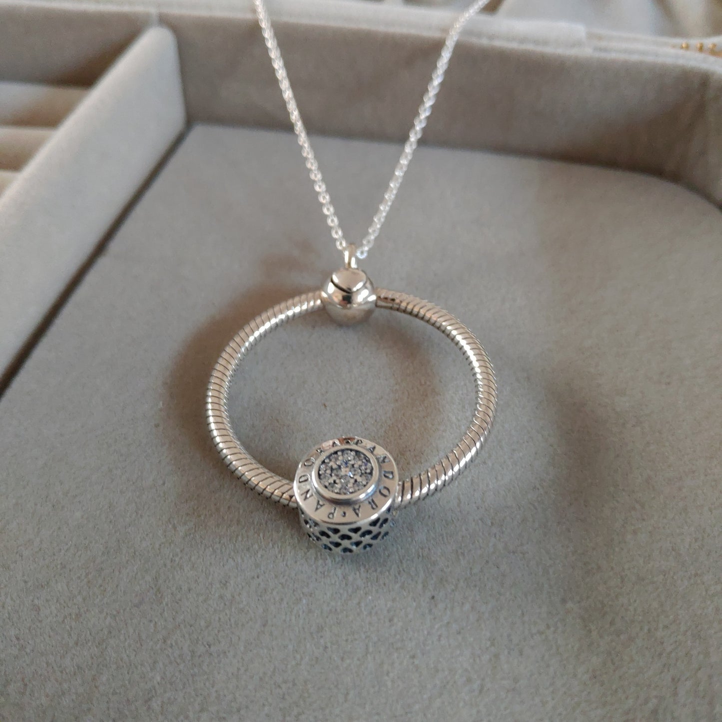 Colgante "O" de Plata - Tamaño M