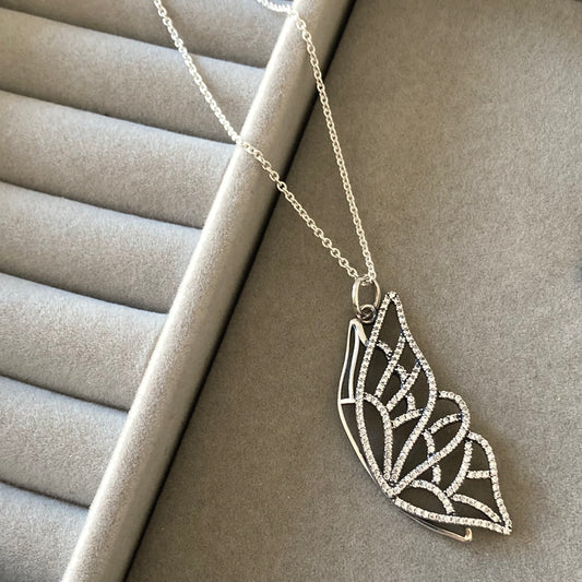 Colgante Alas de Mariposas con Zircones