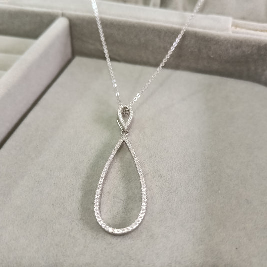 Colgante con Zircones en Gota