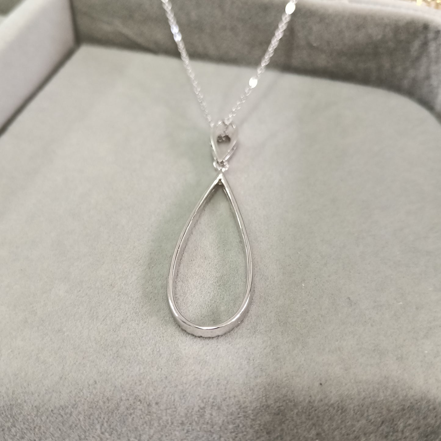 Colgante con Zircones en Gota