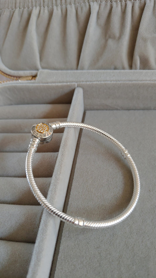 Pulsera Serpiente con Broche Redondo