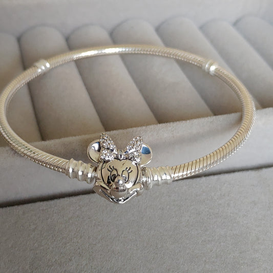Pulsera Serpiente con Broche Minnie