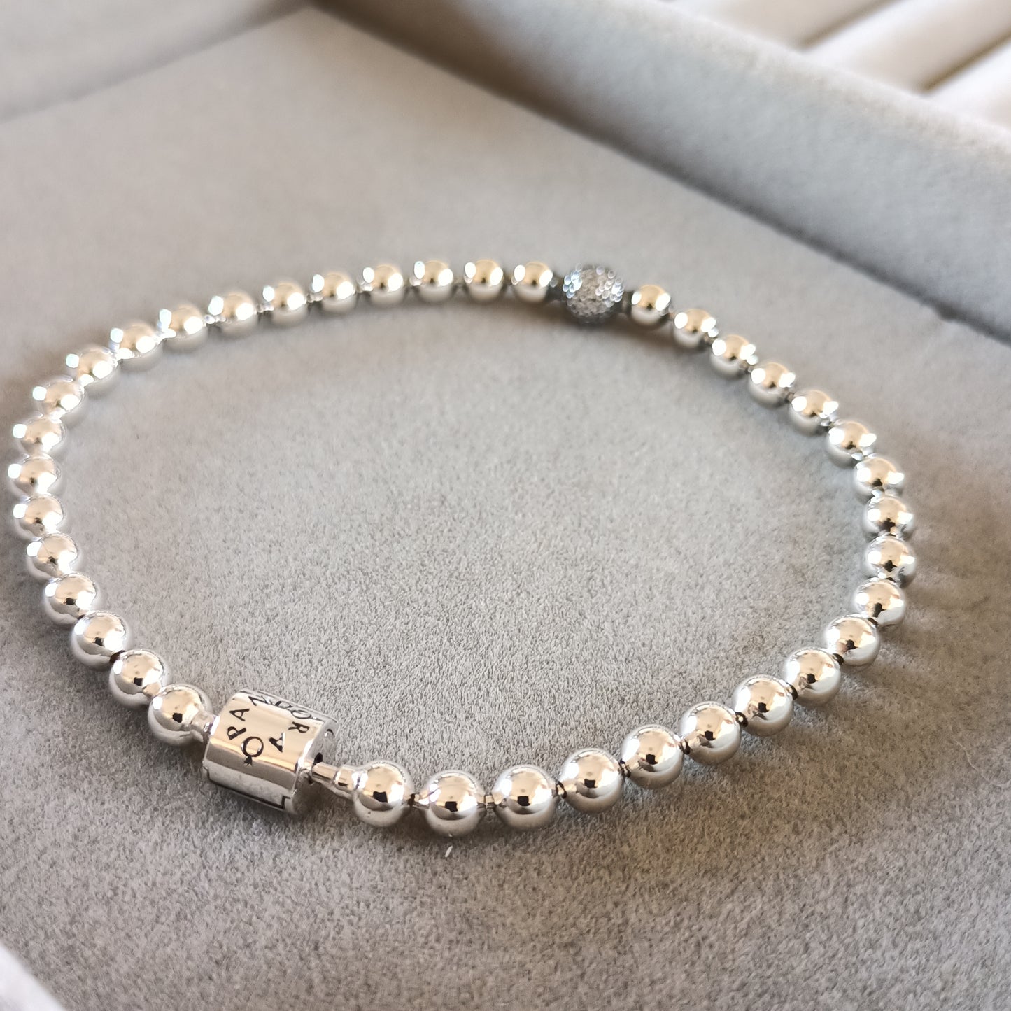 Pulsera esferas de Plata