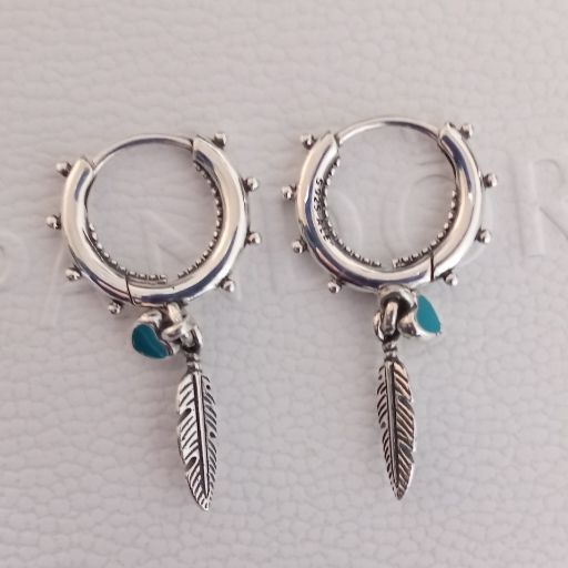 Aros Pluma Corazón