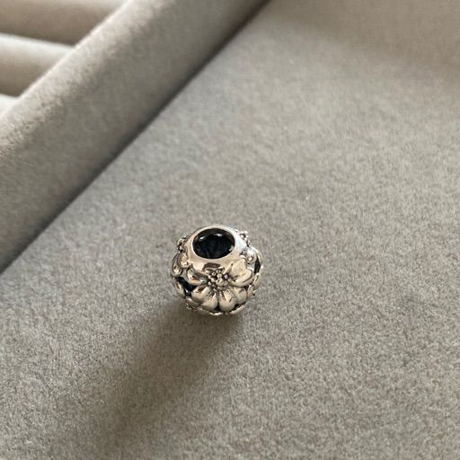 Charm Esfera Flores de Plata