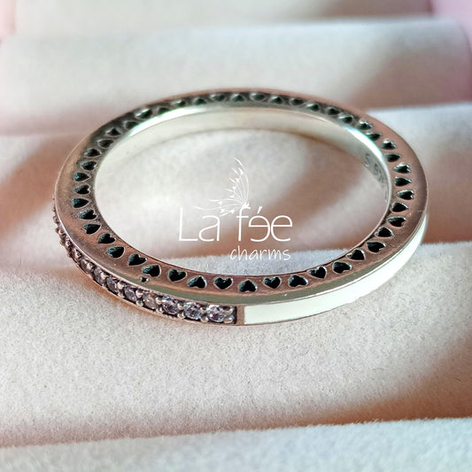 Anillo Blanco con Zircones